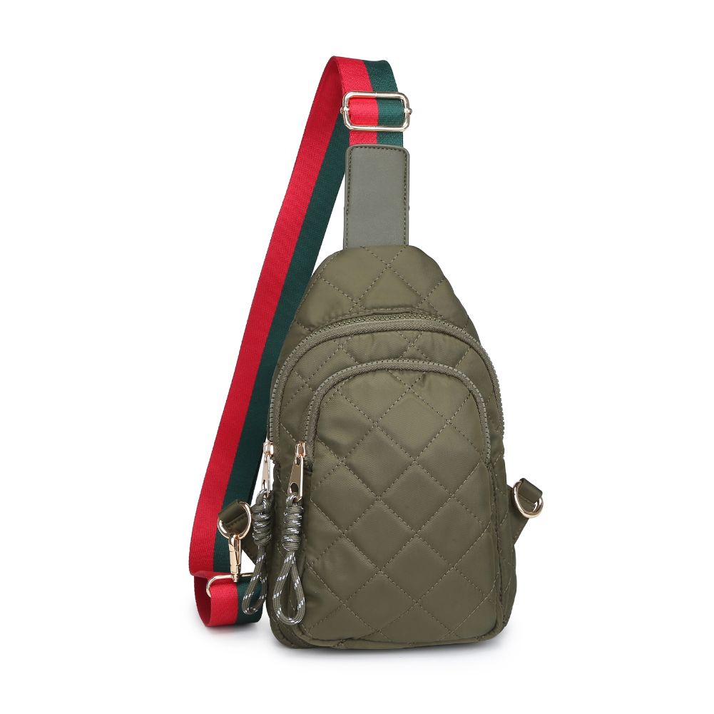 Ace Quilted Nylon Sling Backpack - Lightweight Crossbody Bag for Men & Women - Perfect for Travel, Hiking, and Everyday Use