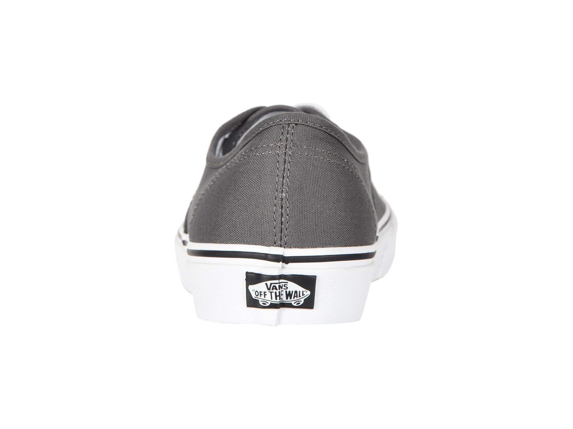 Vans Authentic Pewter/Black Women's Skateboarding Sneakers - Size 10.5 Women/9 Men - Casual Streetwear Shoes for Skateboarding, Walking & Everyday Fashion