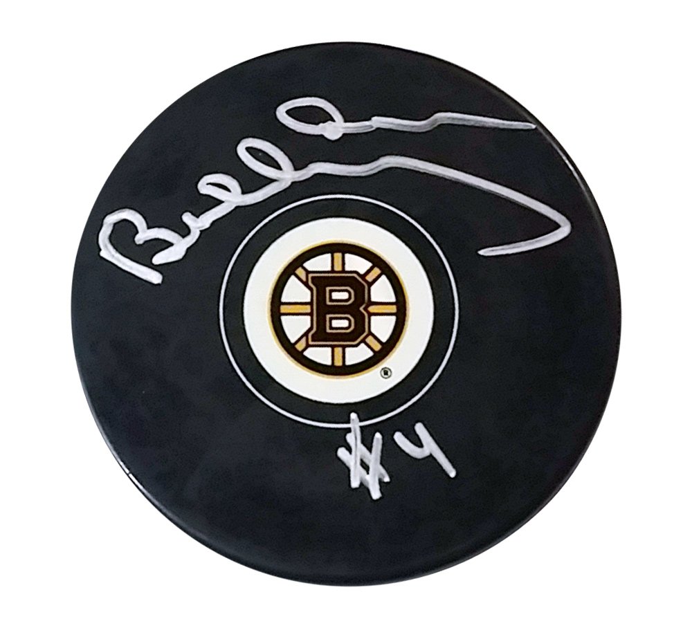Bobby Orr Autographed Boston Bruins Hockey Puck - Signed NHL Memorabilia for Hockey Fans & Sports Collectors - Perfect for Display Cases, Man Caves & Gift Giving