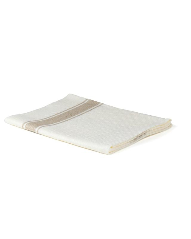 Premium Linen Kitchen Towel 50 x 70 cm - Vintage White Washed Cotton Dish Cloth for Drying Dishes & Cleaning Countertops