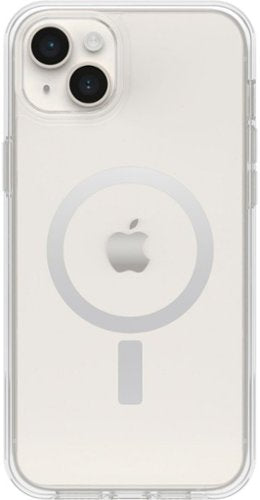 OtterBox Symmetry+ MagSafe Clear Hard Shell Case for Apple iPhone 14 Plus - Shockproof Protection with Wireless Charging | Perfect for Work, Travel & Outdoor Activities