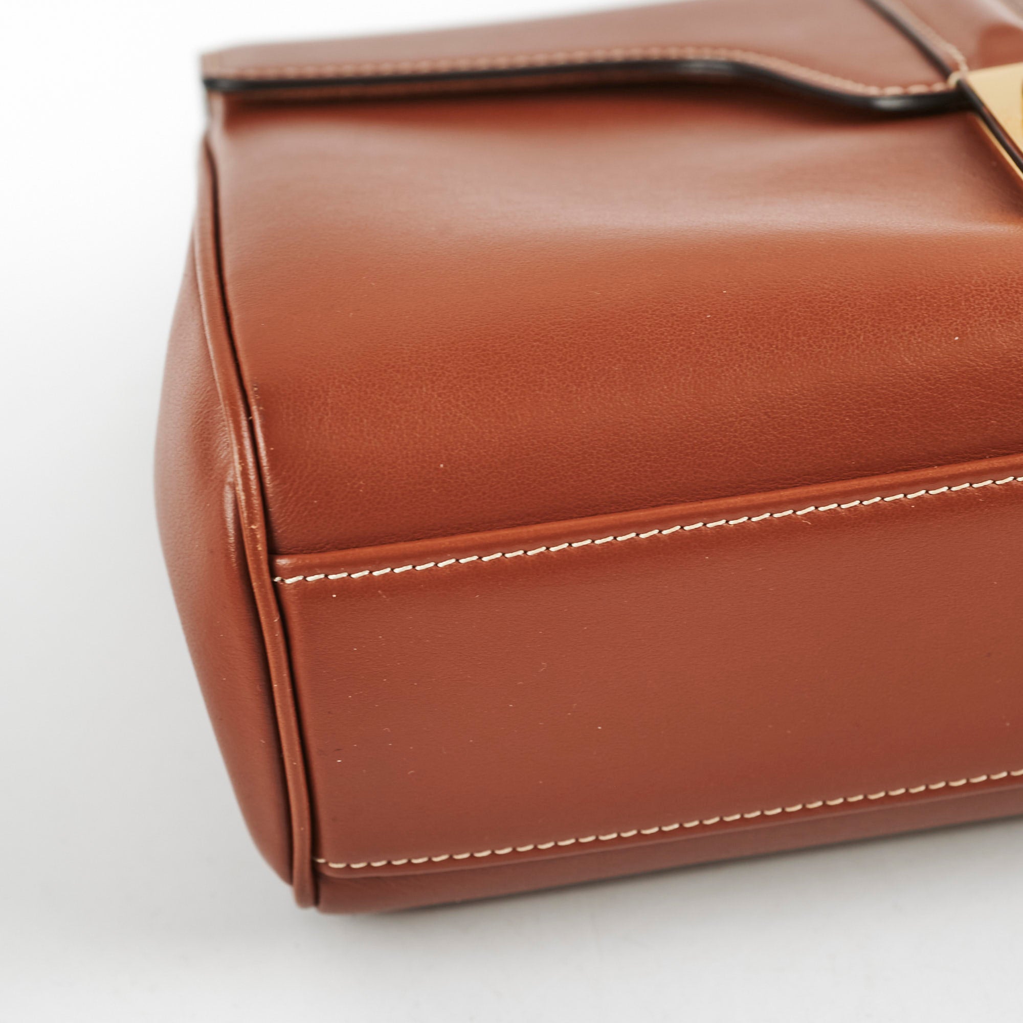 Celine Teen Soft 16 Handbag in Supple Grained Calfskin Leather - Tan Crossbody Bag for Women | Perfect for Work, Travel & Everyday Use