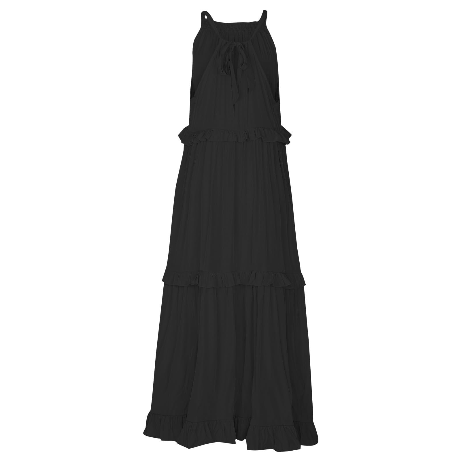 Elegant Women's Formal & Casual Maxi Dresses for Summer - Stretchy Elastic Waist Beach Dress with Flowy Hem | Perfect for Weddings, Parties & Vacation Wear