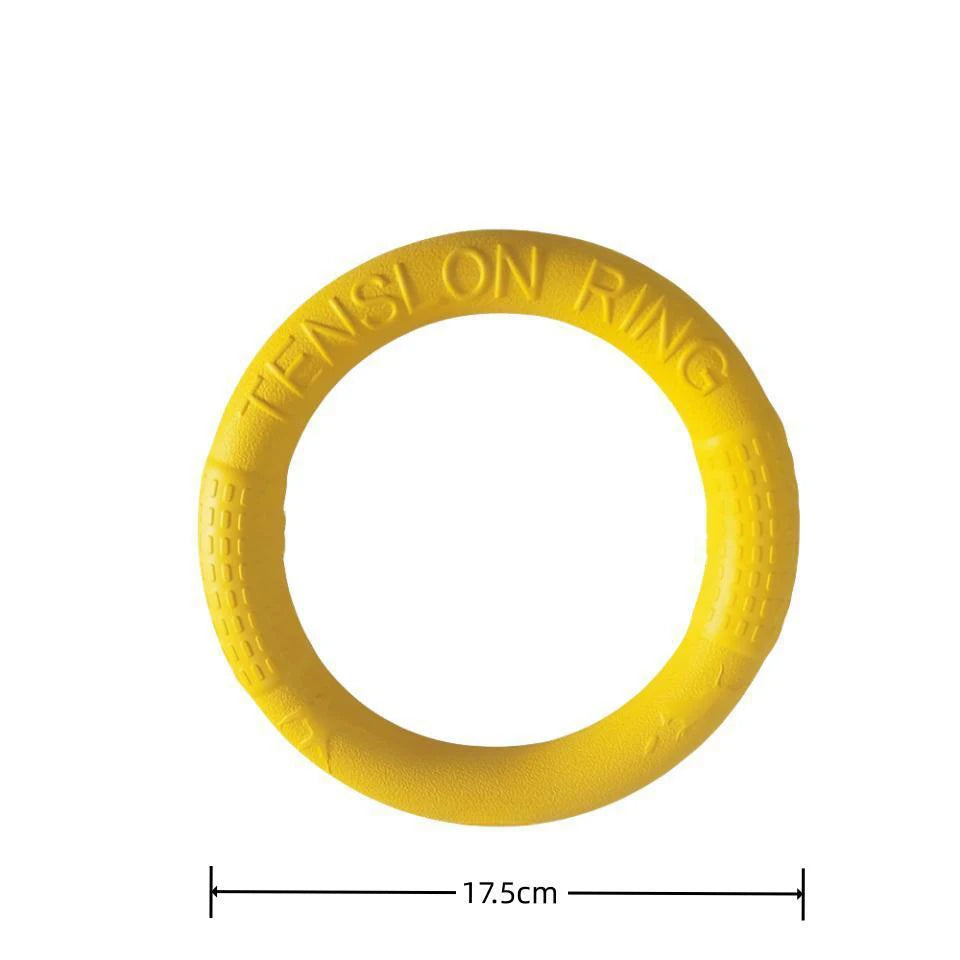 Durable Dog Chewing Ring - Tough Chew Toy for Aggressive Chewers | Interactive Pet Toy for Puppies & Large Dogs | Perfect for Teething, Boredom Relief & Dental Health