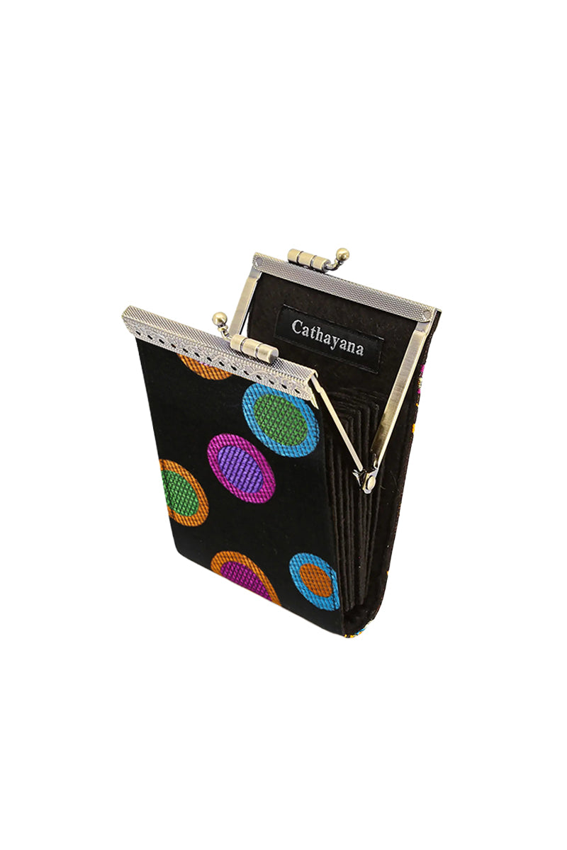 Dot Pattern Credit Card Holder - Slim RFID Blocking Wallet for Men & Women | Perfect for Travel, Shopping & Everyday Use