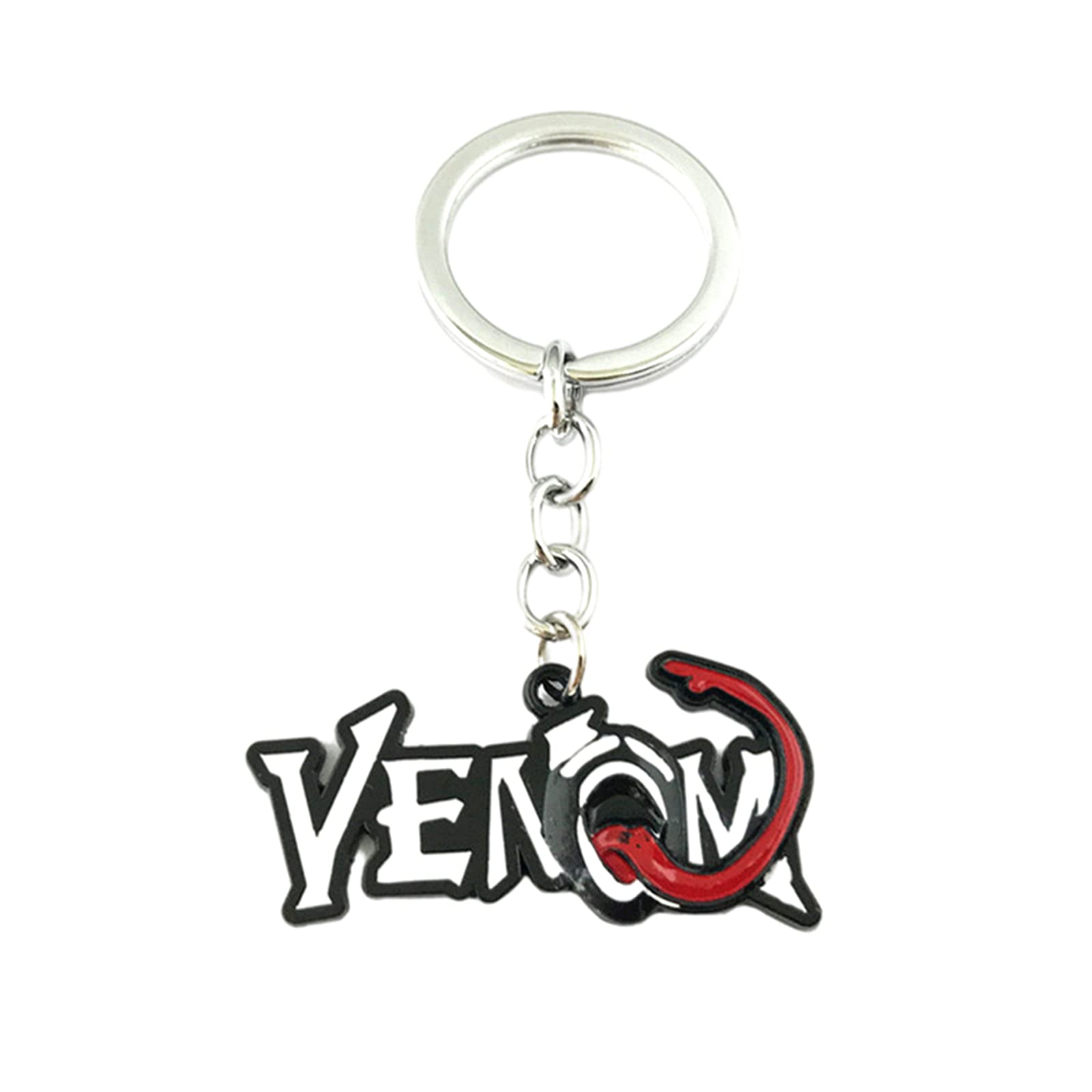 Superhero Venom Keychains for Women, Men, Boys & Girls - Silver TV Movie Collectibles, Perfect for Gifts, Backpacks, and Everyday Carry