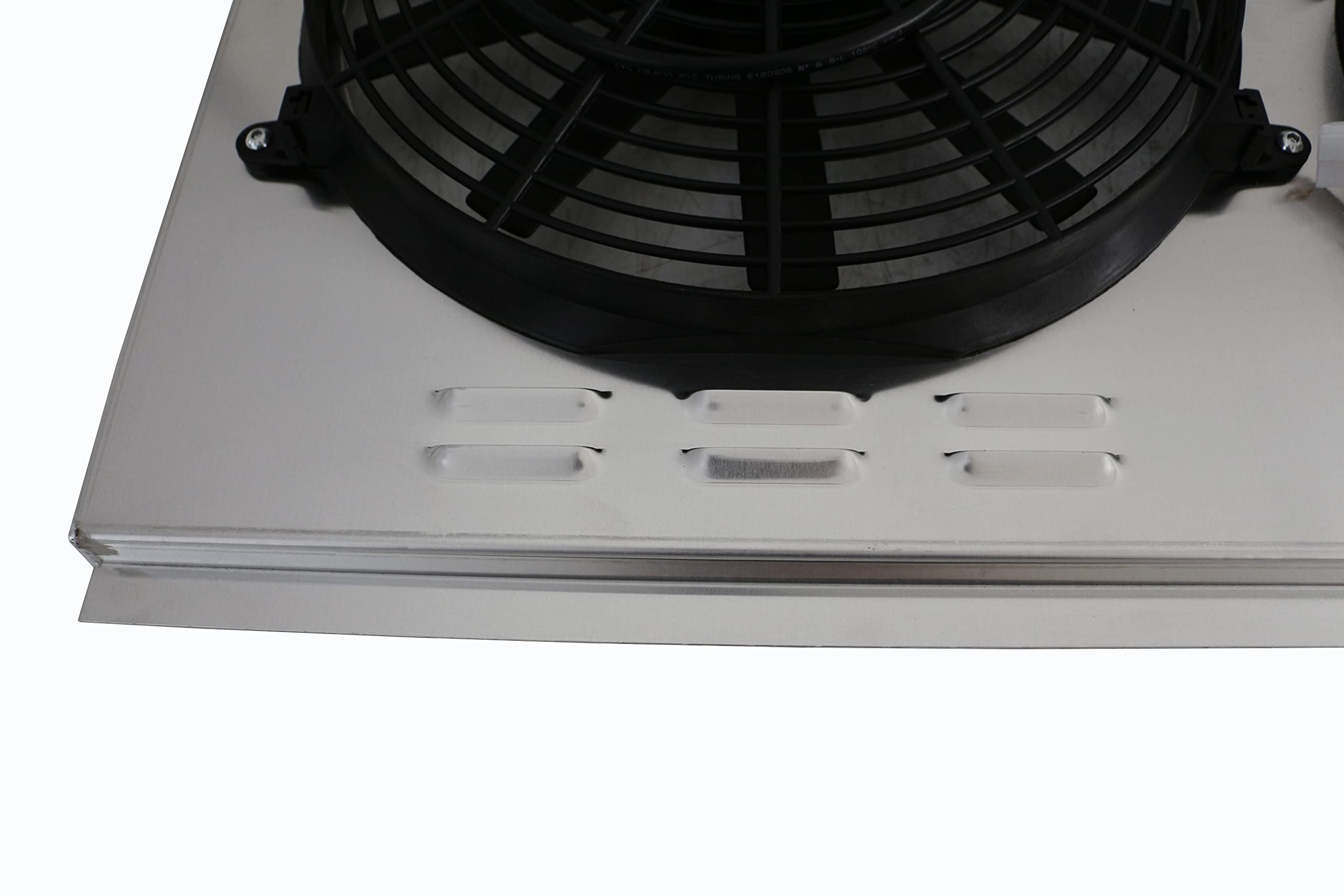 1988-2000 Chevy/GMC C/K Series Aluminum Shroud with 14'' Cooling Fans - Perfect for C1500, C2500, C3500, K1500, K2500 Models - Ideal for Truck Upgrades & Engine Cooling
