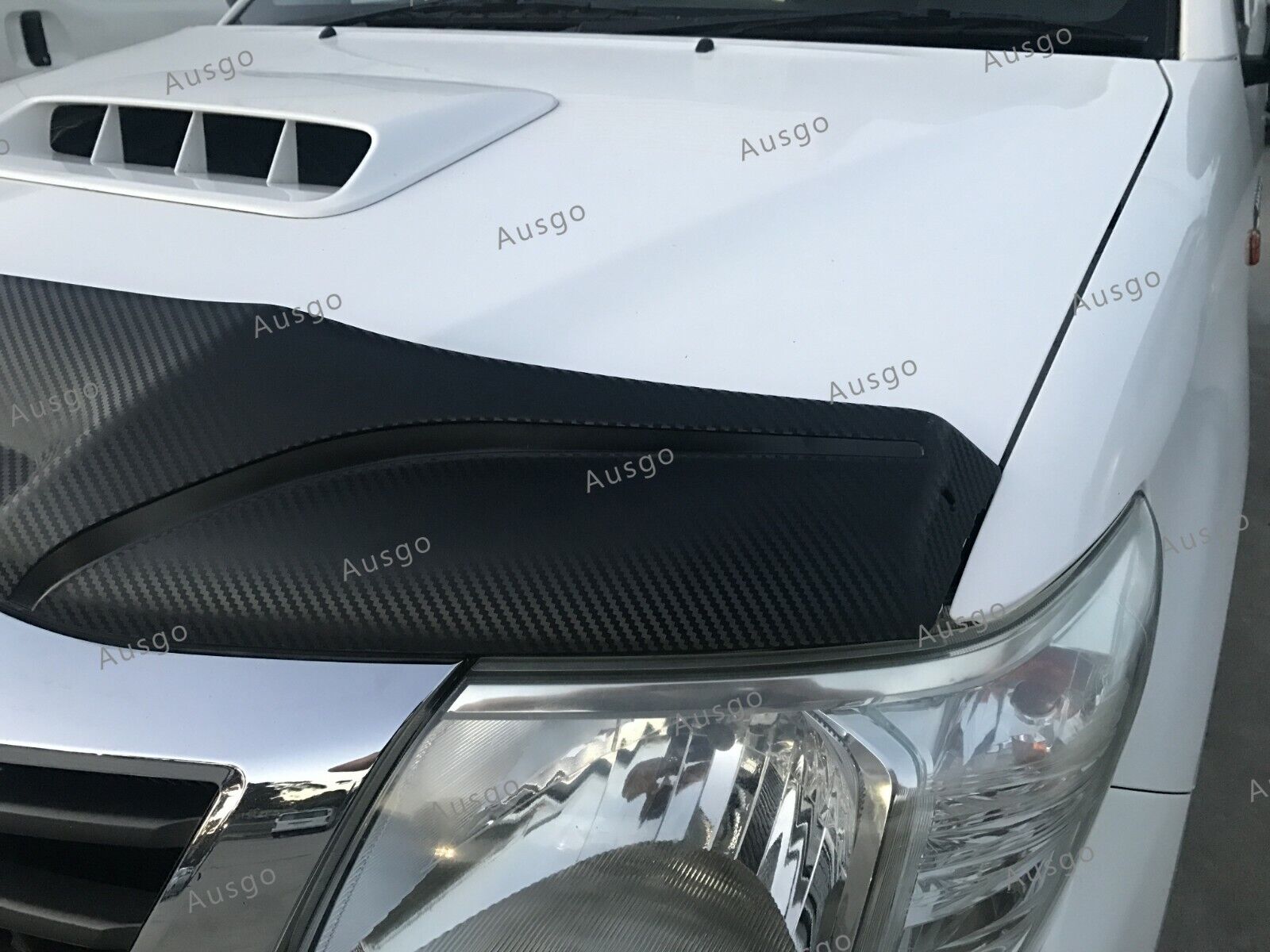 Premium Weather Shields & Bonnet Protector for Toyota Hilux Single Cab (2011-2015) - Durable Rain Guards & Hood Protection for All-Weather Driving