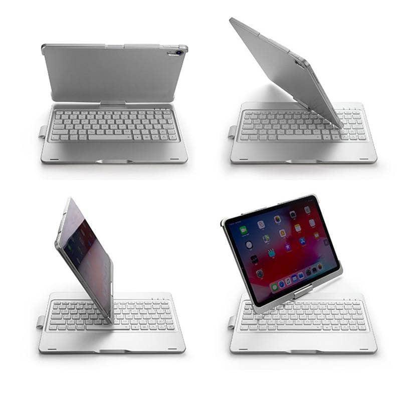 iPad Pro 11 (2018 Model A1980) 360° Rotating Bluetooth Wireless Backlit Keyboard Case - Perfect for Work, Study & Travel