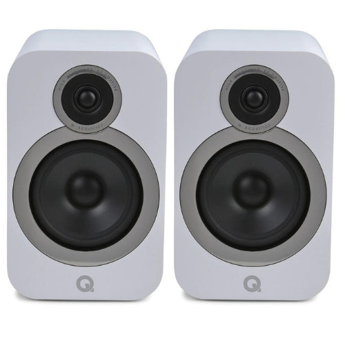 Q Acoustics 3030i Bookshelf Speakers - Premium Hi-Fi Stereo Sound for Home Theater & Music Listening | Perfect for Living Rooms, Home Studios & Audiophile Setups