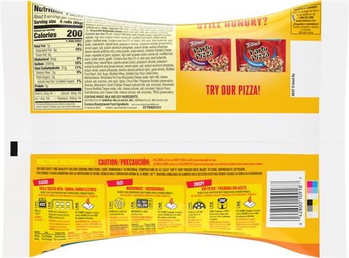 Totino's Triple Cheese Pizza Rolls - Frozen Snacks (50 Count, 24.8 oz) | Perfect for Parties, Game Nights & Quick Meals