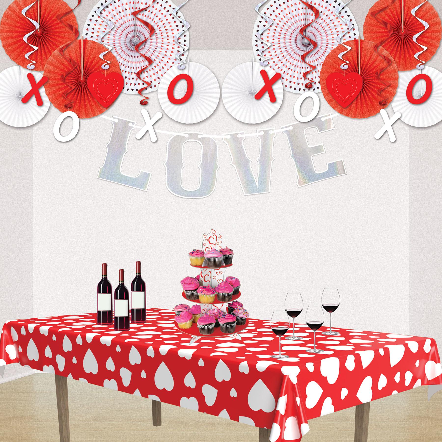 12 Pack Beistle Love Streamers - Colorful Party Decorations for Valentine's Day, Weddings & Romantic Events - Perfect for Ceiling, Wall & Table Decor