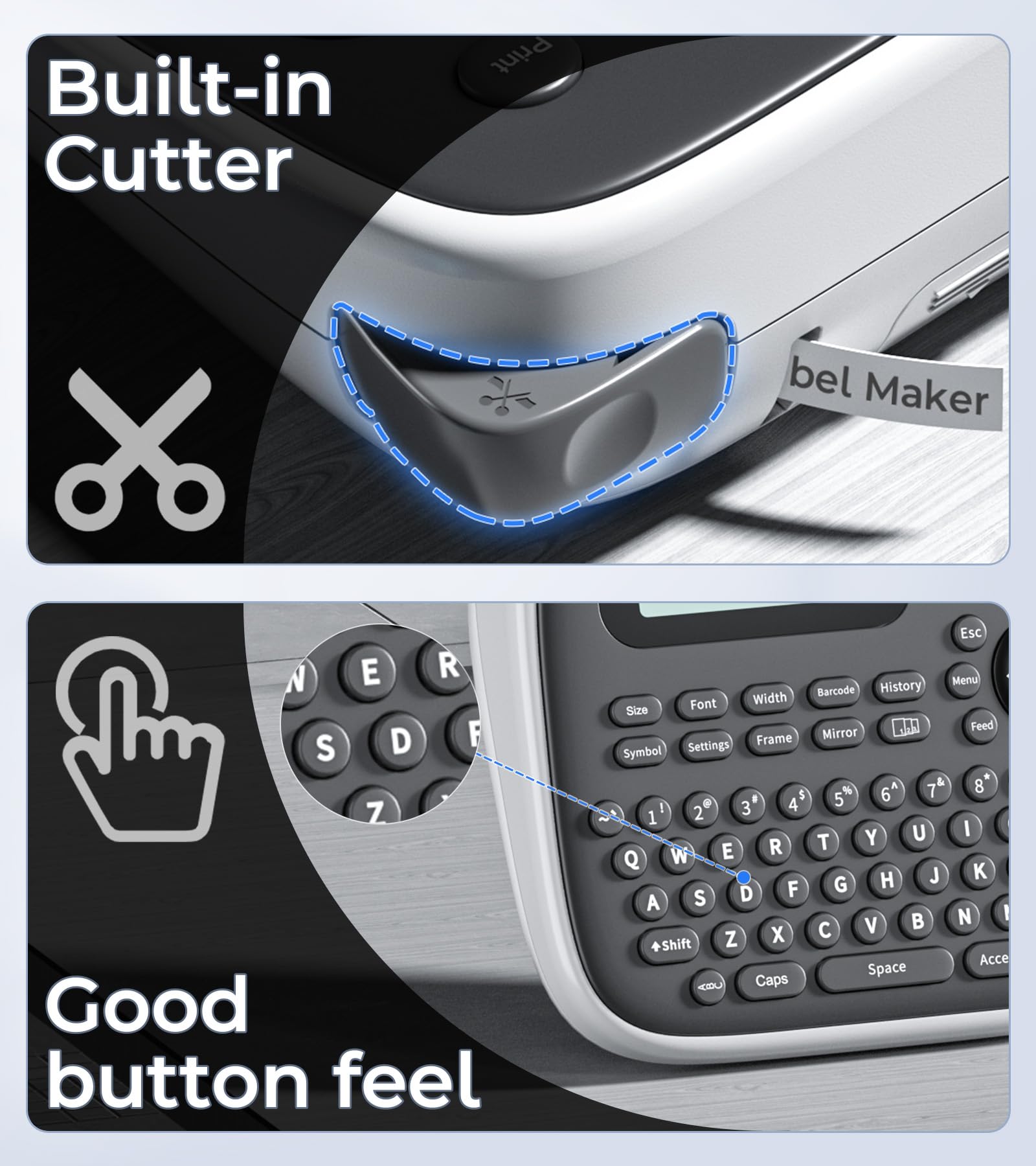 Portable Label Maker Machine with 12mm (0.47