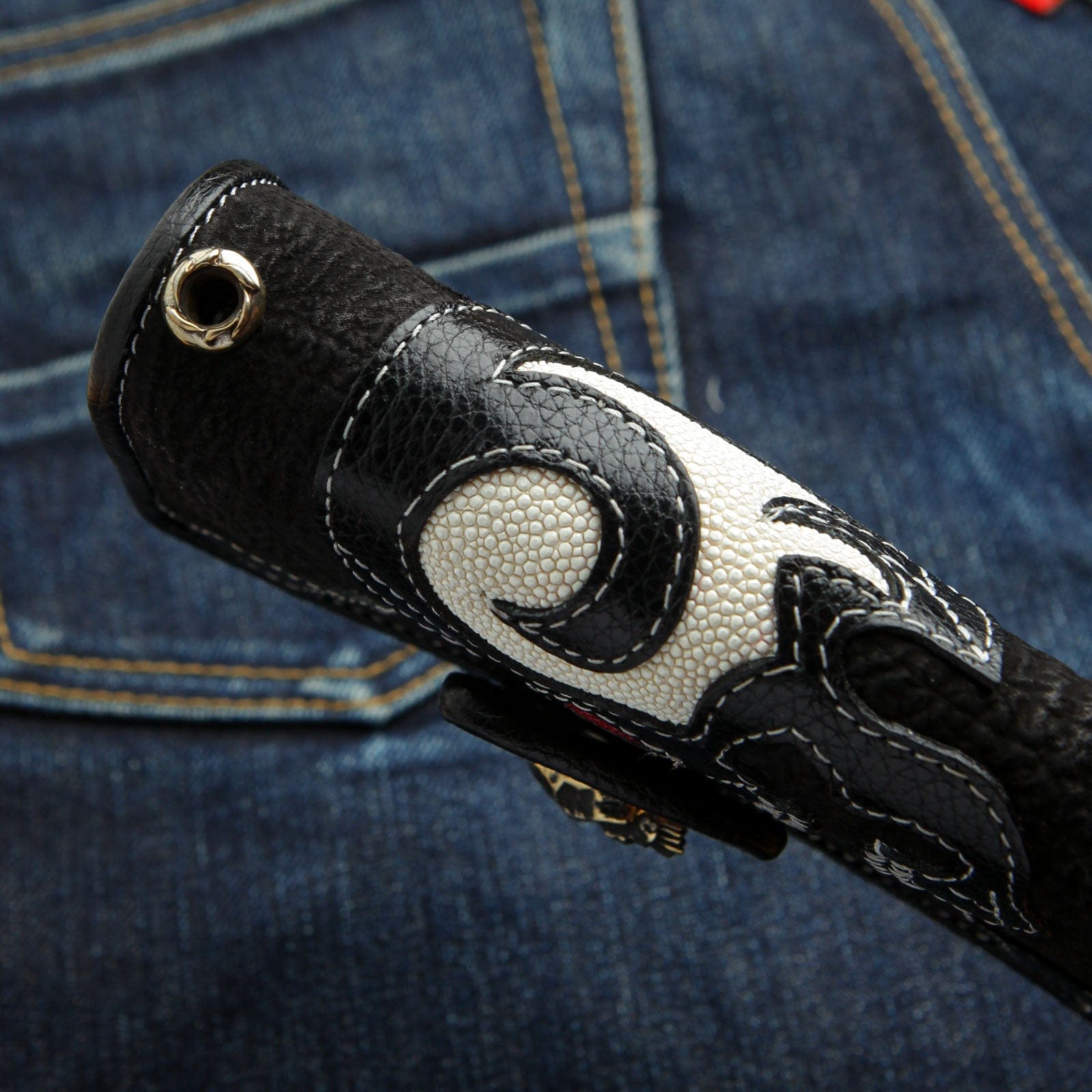 Genuine Leather Harley Davidson Motorcycle Wallet for Men - Biker Skull Design - Perfect for Riding, Travel & Everyday Use