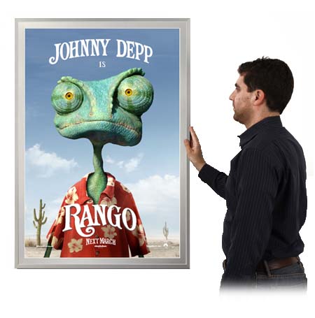 Vintage Movie Poster Frames 24x36 Inches - 6 Elegant Metal Finishes with Matboard | Custom Sizes Available | Perfect for Home Theater Decor, Cinema Room, and Gift Ideas