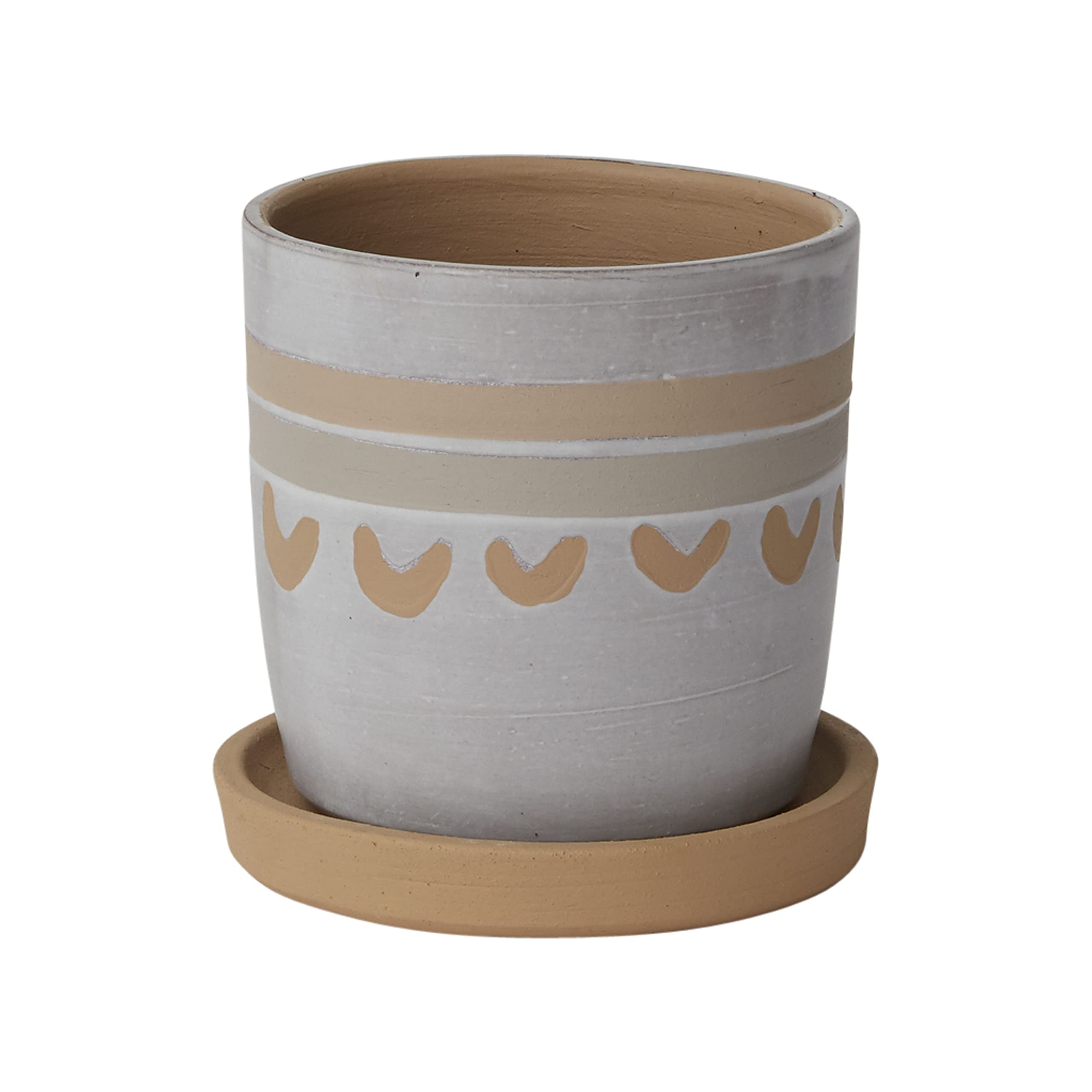 Premium Ceramic Plant Pot for Indoor & Outdoor Plants - 4.5
