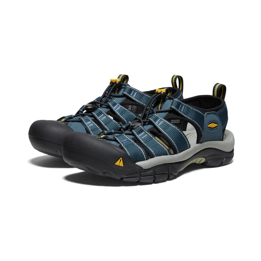 **Men's Newport H2 Sandal Wide - Comfortable Waterproof Hiking Sandals for Men in Navy/Medium Grey | Perfect for Outdoor Adventures, Beach & Travel**
