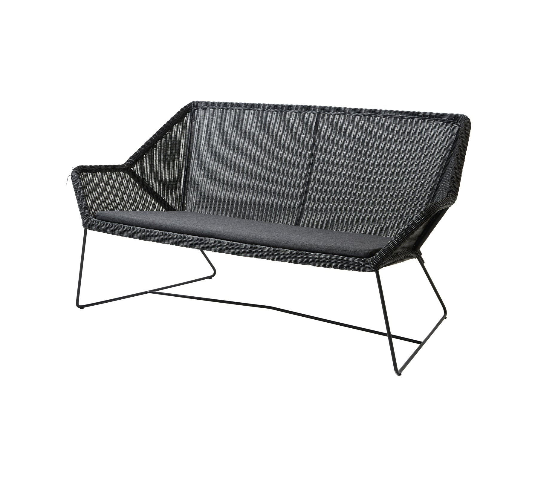 Breeze 2-Seater Outdoor Garden Sofa - Waterproof Wicker Patio Furniture Set for Backyard, Porch & Poolside Relaxation
