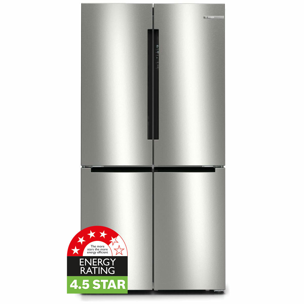 Bosch Series 4 French Door Refrigerator with MultiDoor Design - KFN96VPEAA - Energy Efficient Stainless Steel Fridge for Modern Kitchens