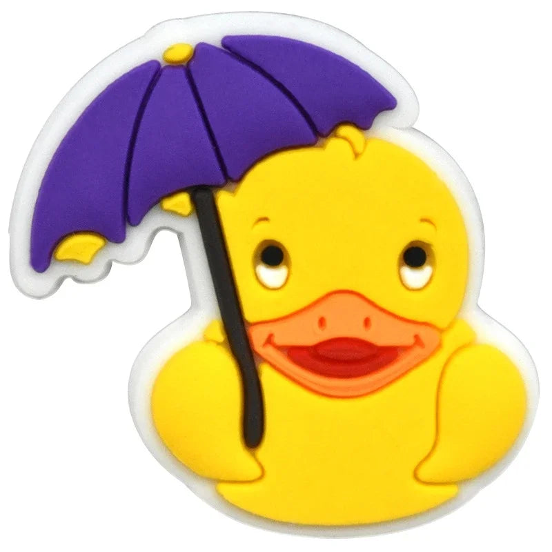 Duck Shoe Charms for Crocs & Sandals - Cute Decor Pins for Kids, Boys, Girls, Men & Women - Perfect for Clogs, Jeans & Buckle Shoes - Fun Accessories for School, Parties & Everyday Wear