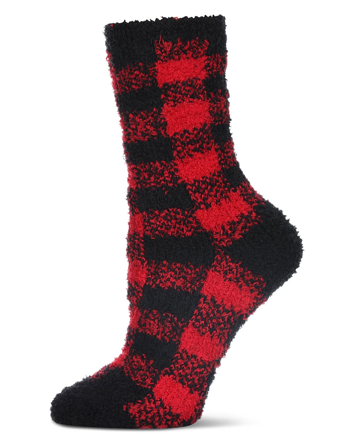 MeMoi Women's Classic Buffalo Plaid Cozy Crew Socks - Warm Winter Knit Socks for Women, Soft & Comfortable, Perfect for Christmas Gifts, Home, Office & Outdoor Activities