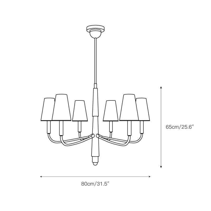Farlane Crystal Chandelier - Elegant Modern Ceiling Light Fixture for Dining Room, Living Room & Bedroom | Energy Efficient LED Lighting for Home Decor & Interior Design