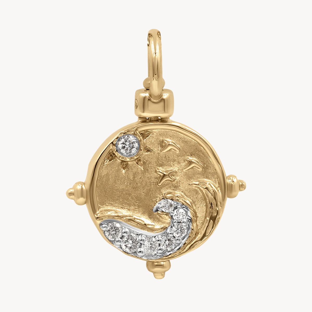 Two-Sided Mother Charm Pendant - Heart & Floral Design - Perfect for Mother's Day Gifts, Birthday Presents & Jewelry Collection