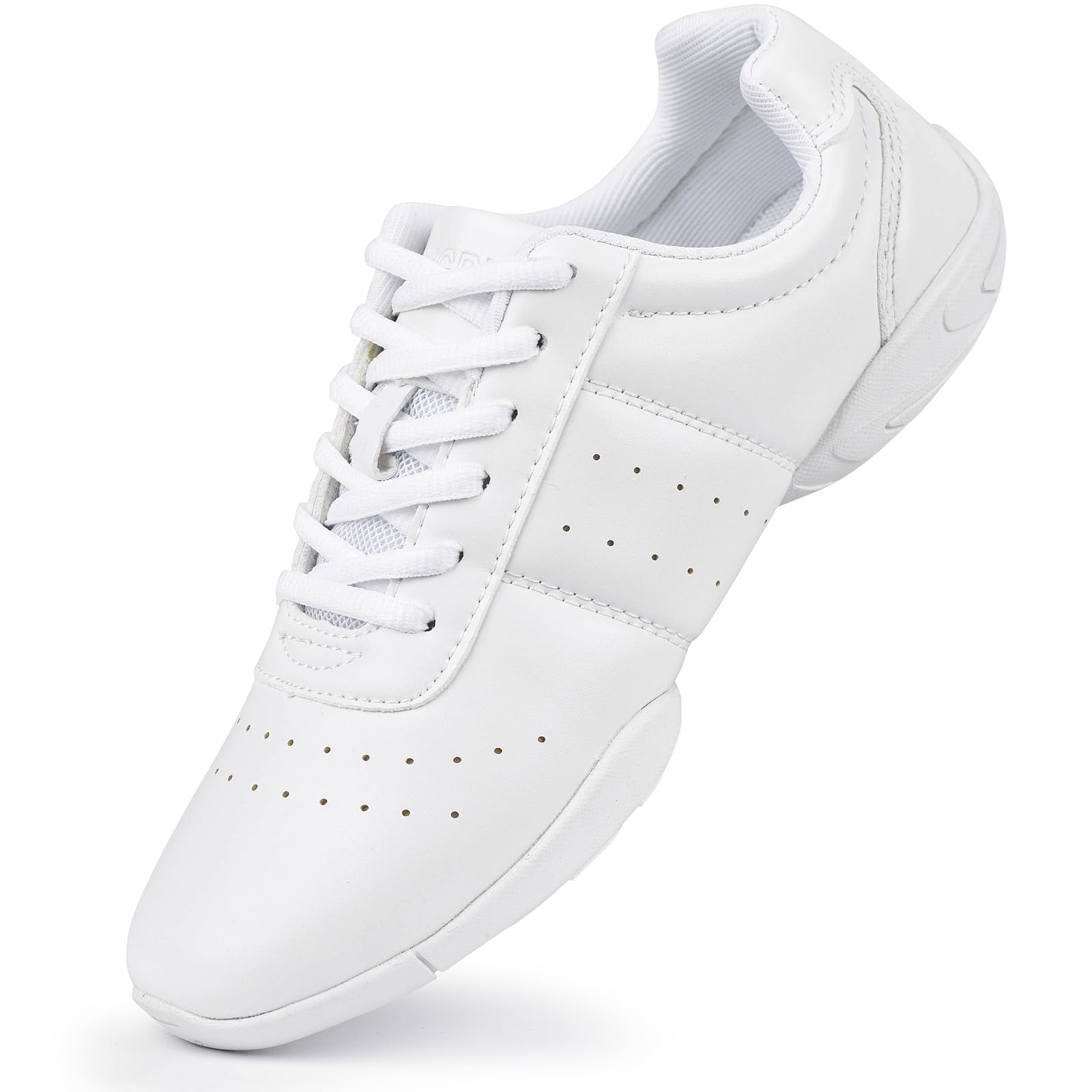 Best Cheerleading Shoes for Youth Girls - White Athletic Dance Sneakers for Competition, Sport & Training - Perfect for Cheer, Dance & Gym Performance