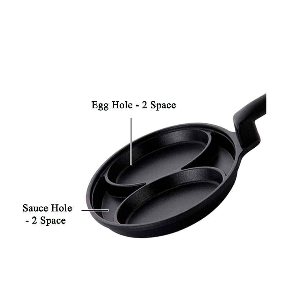 2-Piece Non-Stick Coated Egg Frying Pan Set - Perfect for Breakfast, Omelets & Scrambled Eggs - Durable & Easy to Clean Cookware for Home Kitchen
