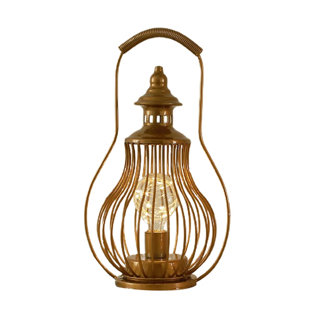 **Mobestech Vintage LED Handheld Metal Lantern Light - Portable Table Lamp for Home, Hotel, Bar & Dining Room Decor - Romantic Ambiance & Night Light**    *(Use for cozy evenings, outdoor gatherings, or as a stylish centerpiece on your dining table.)*