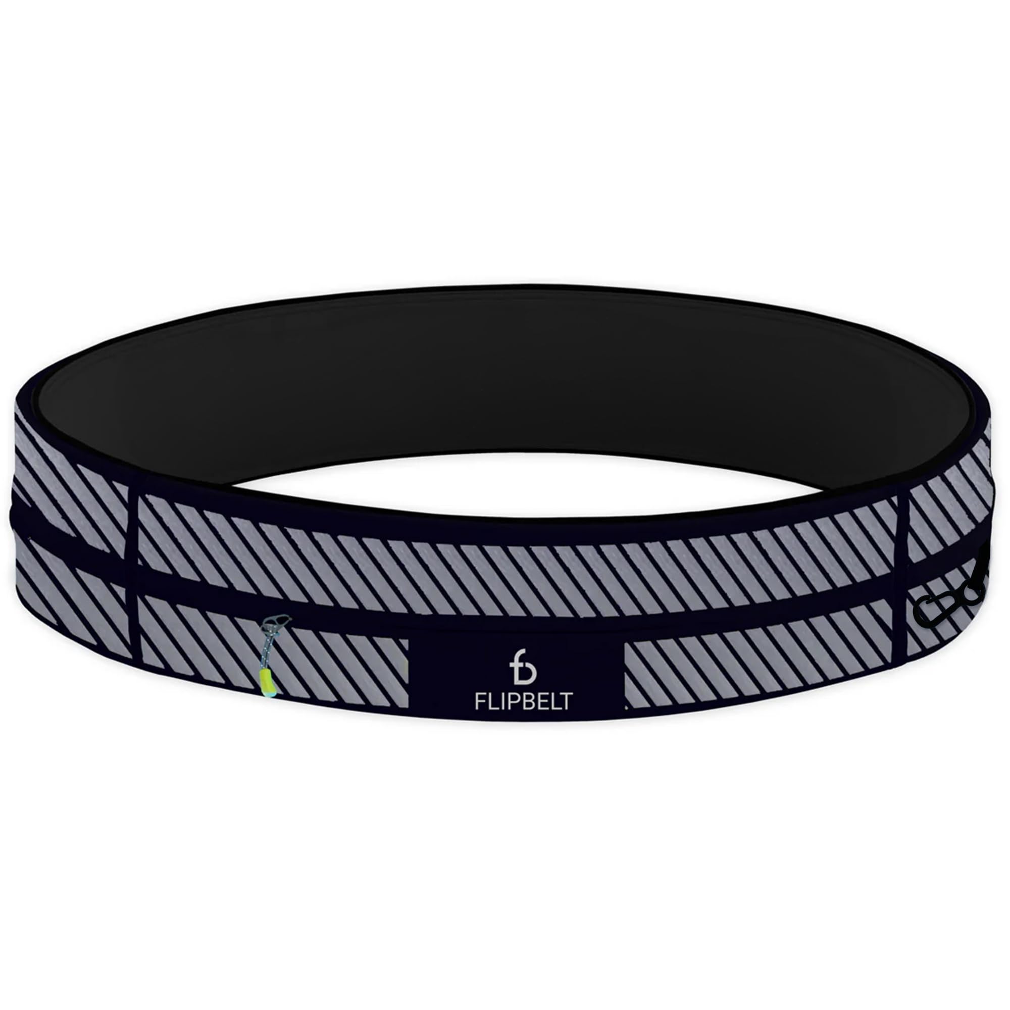 FlipBelt Zipper Running Belt - Adjustable Waist Pack for Fitness, Jogging & Hiking | Hands-Free Phone Holder | Perfect for Gym, Travel & Outdoor Activities | Made in USA
