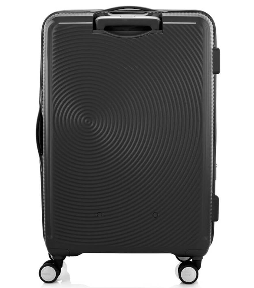 American Tourister 75cm Curio Book Opening Black Luggage - Perfect for Business Travel & Weekend Getaways