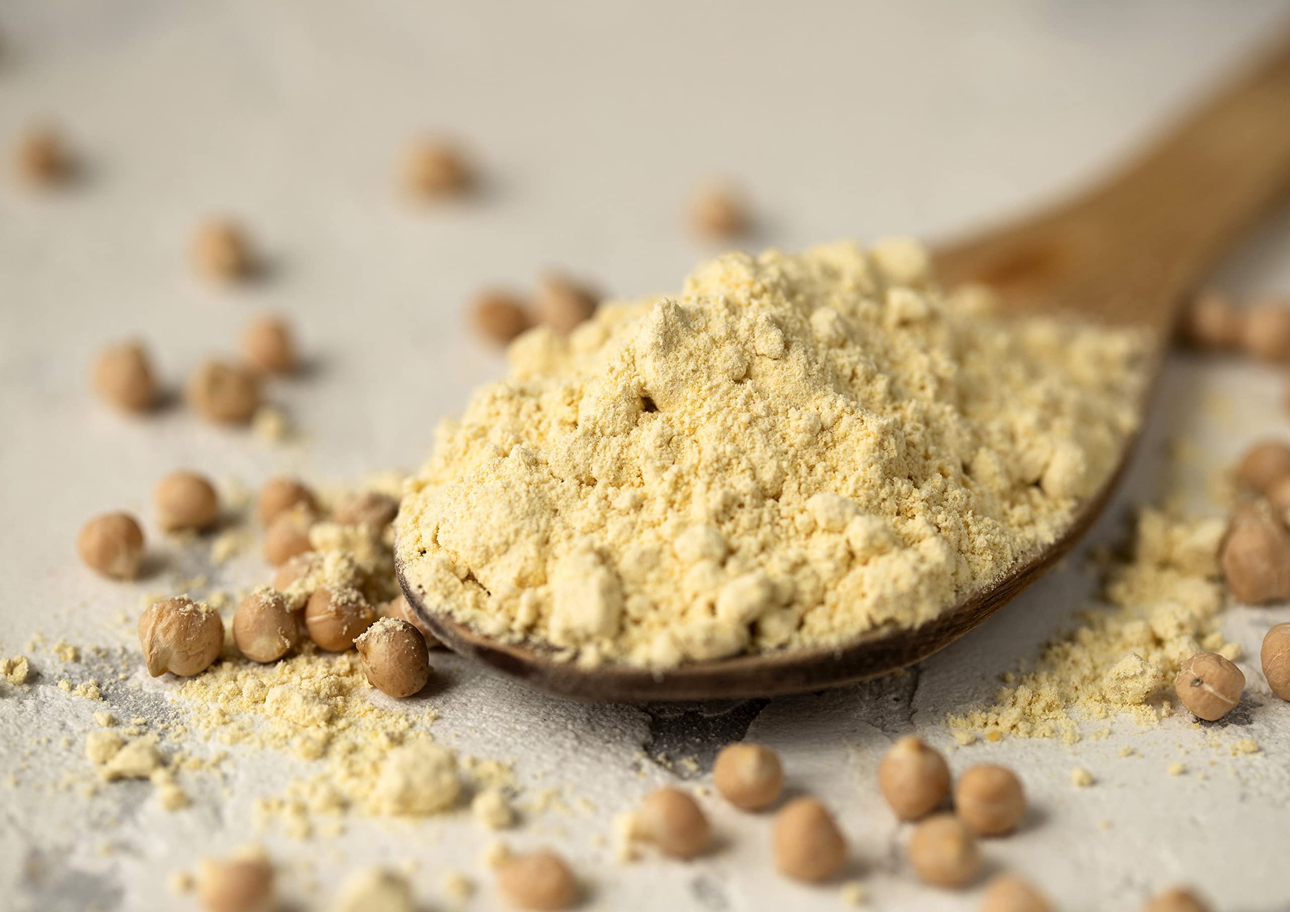 Organic Chickpea Flour 16 lbs - Gluten Free, Non-GMO, Vegan & Kosher - Finely Milled Garbanzo Beans for Baking - High in Protein, Fiber & Folate - Bulk Pantry Staple for Bread, Pancakes & Indian Cuisine - Made in USA