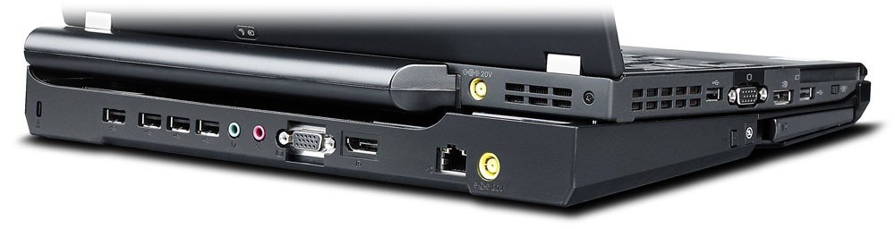 Original Lenovo Ultrabase Series 3 Docking Station with Internal Ultrabay DVD Burner - Compatible with ThinkPad Laptops - Perfect for Office Workstations & Home Office Setups