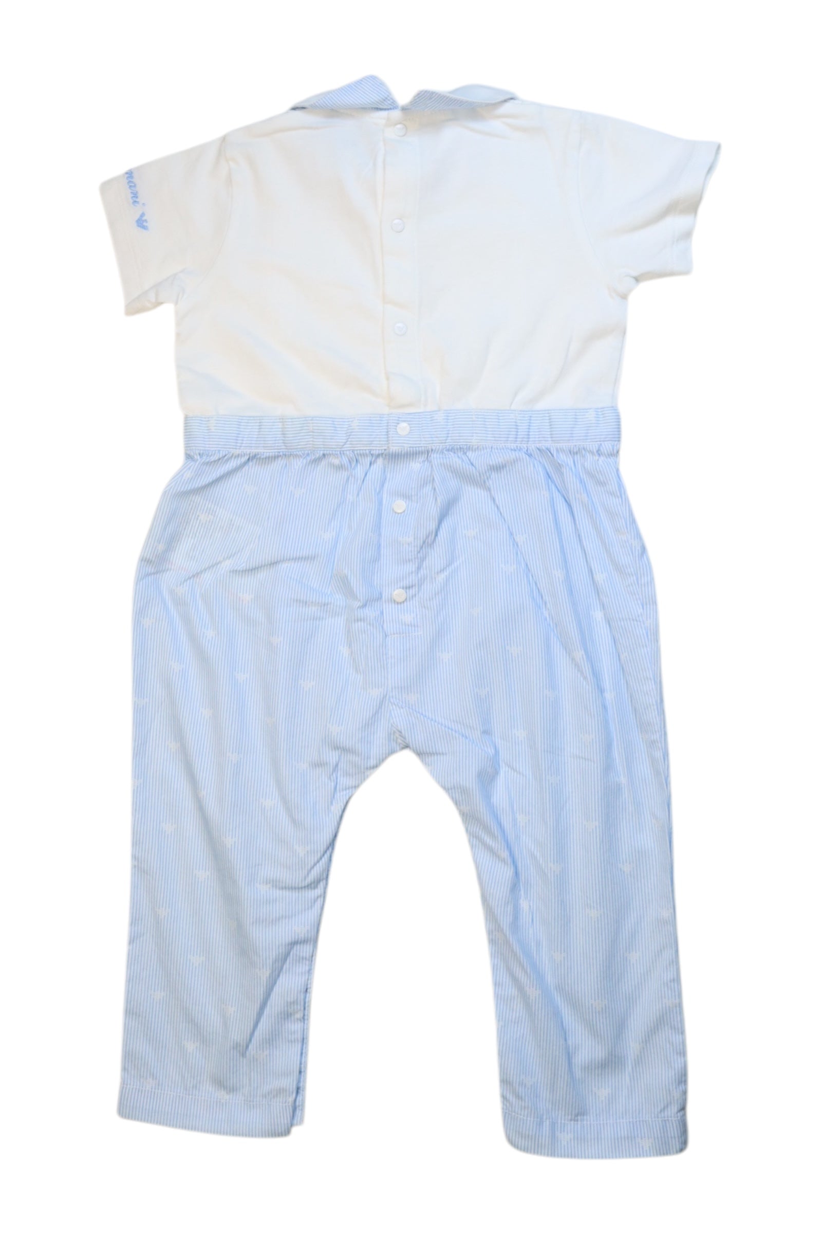 Armani Classic Romper for Babies 6-12 Months | Soft Cotton Jumpsuit for Boys & Girls | Perfect for Playdates, Daycare & Family Outings