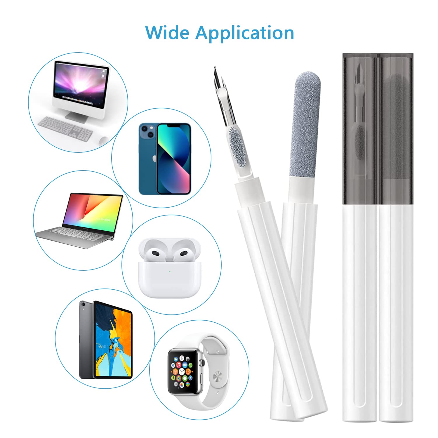 AirPods Cleaning Kit - Multifunctional Earbud Cleaner for Bluetooth Earphones & Phone Cases - Perfect for Travel & Office Use