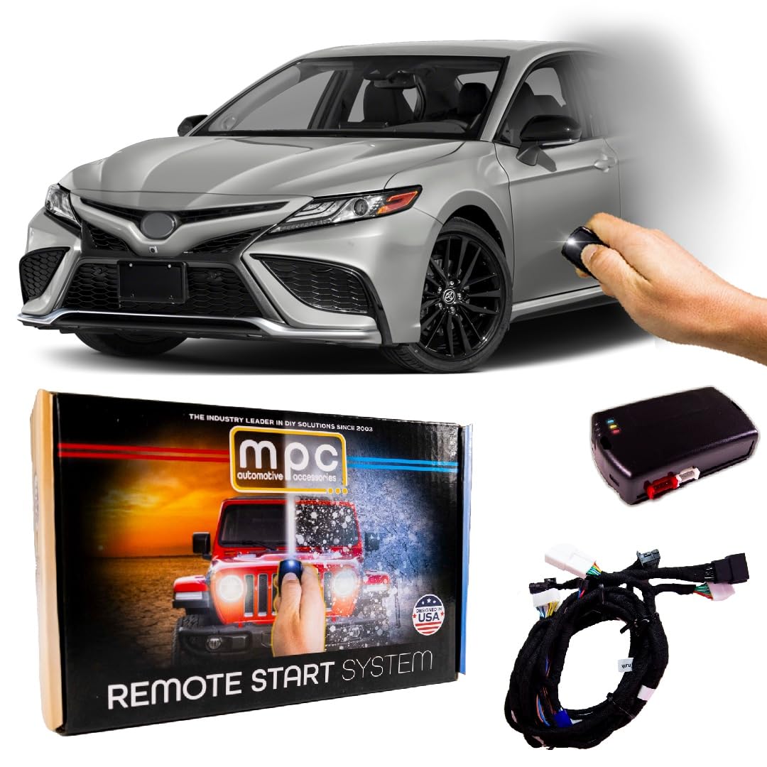 MPC Remote Start Kit for 2018-2022 Toyota Camry - Push Button Start System, 100% Plug & Play Installation, 3X Lock Fob Activation - Perfect for Cold Mornings & Secure Remote Vehicle Starting