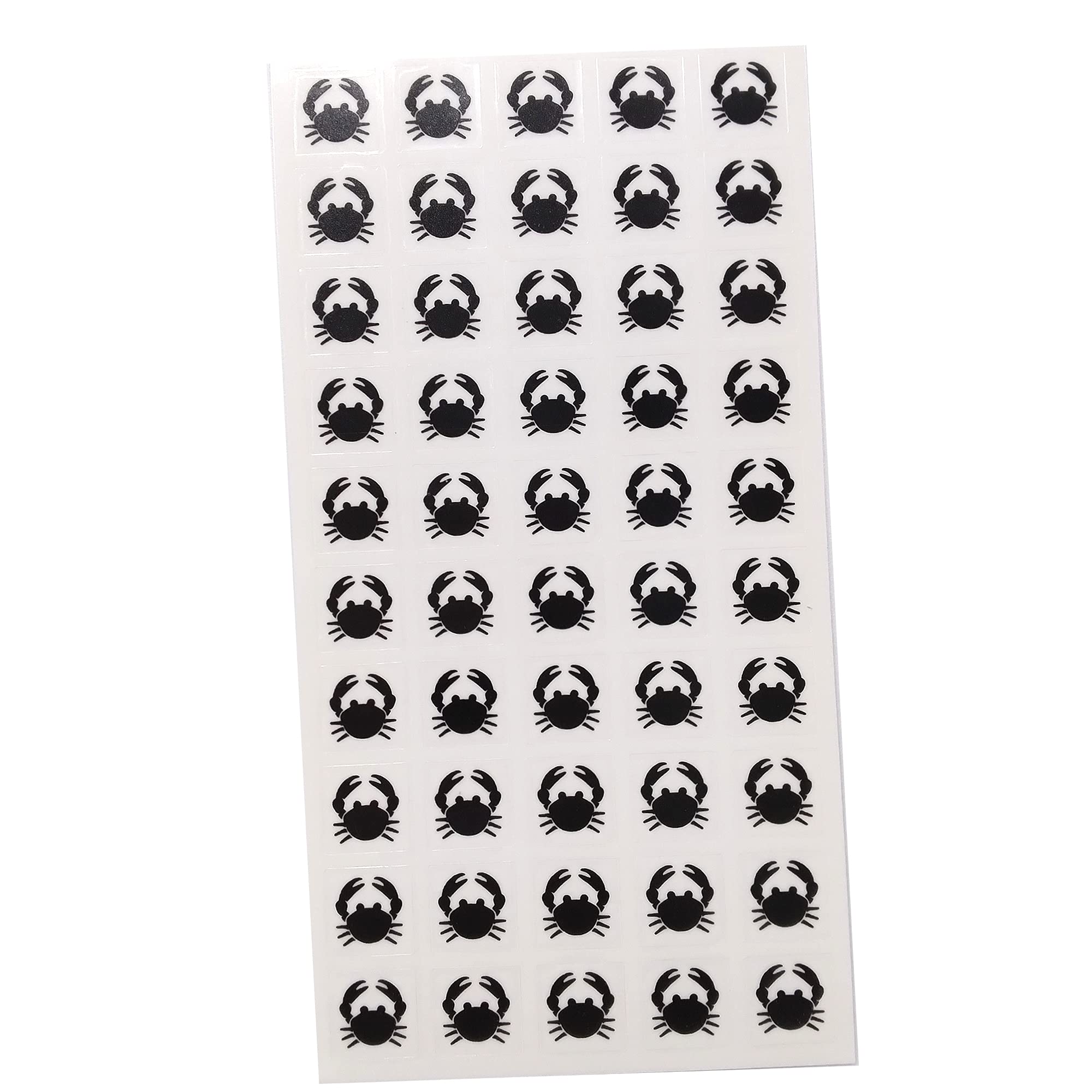 Crab Food Choice Stickers for Place Cards - Clear Meal Stickers with Black Icons | Perfect for Wedding Seating, Dinner Parties & Event Place Settings by Savor The Memories