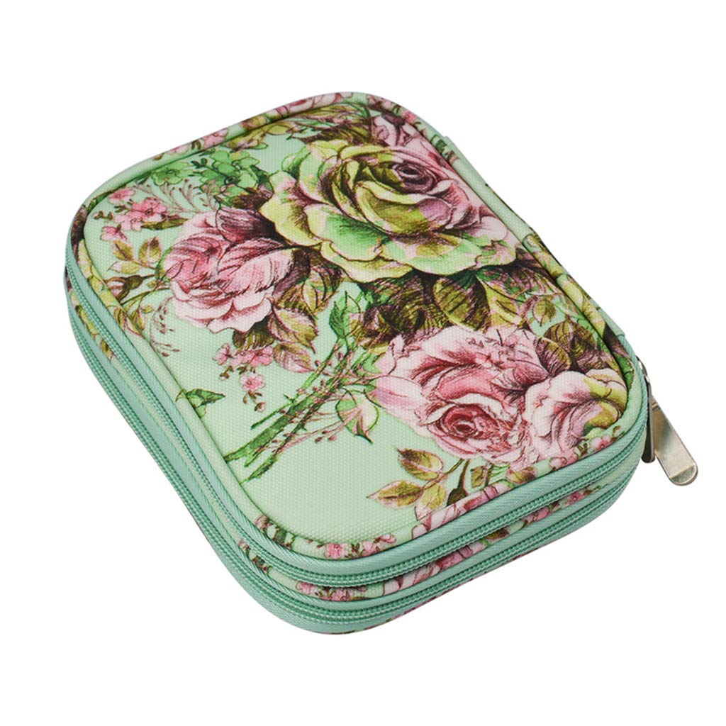 Crochet Hook Case with Zipper - Portable Travel Pouch for Knitting Needles & Crochet Accessories - Perfect for Crafters, Yarn Storage & On-the-Go Projects