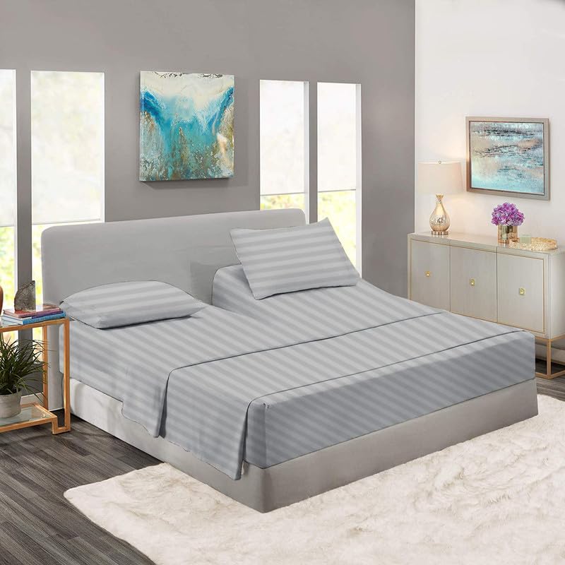 Rajlinen 100% Cotton Split King Sheet Set for Adjustable Beds - 16