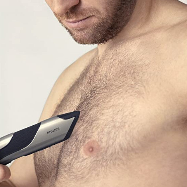 PHILIPS Bodygroom Pro Series 7000 BG7025 Men's Body Groomer & Trimmer - Certified Refurbished with Home Essentials Warranty | Perfect for Travel, Gym & Personal Grooming