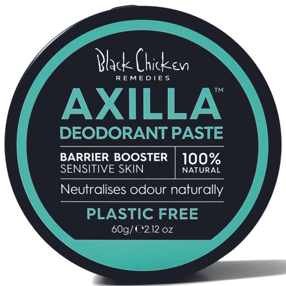 Black Chicken Remedies Axilla Deodorant Paste in Tin 60g - Natural Underarm Deodorant for Sensitive Skin | Barrier Booster for Odor Protection | Perfect for Daily Use & Active Lifestyles