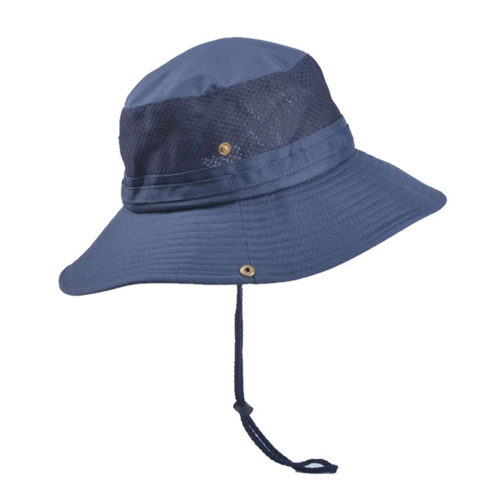 **Men's Breathable Mesh Sun Hat - Wide Brim Outdoor Fishing & Beach Bucket Hat for Summer Camping, Hiking, and Travel**