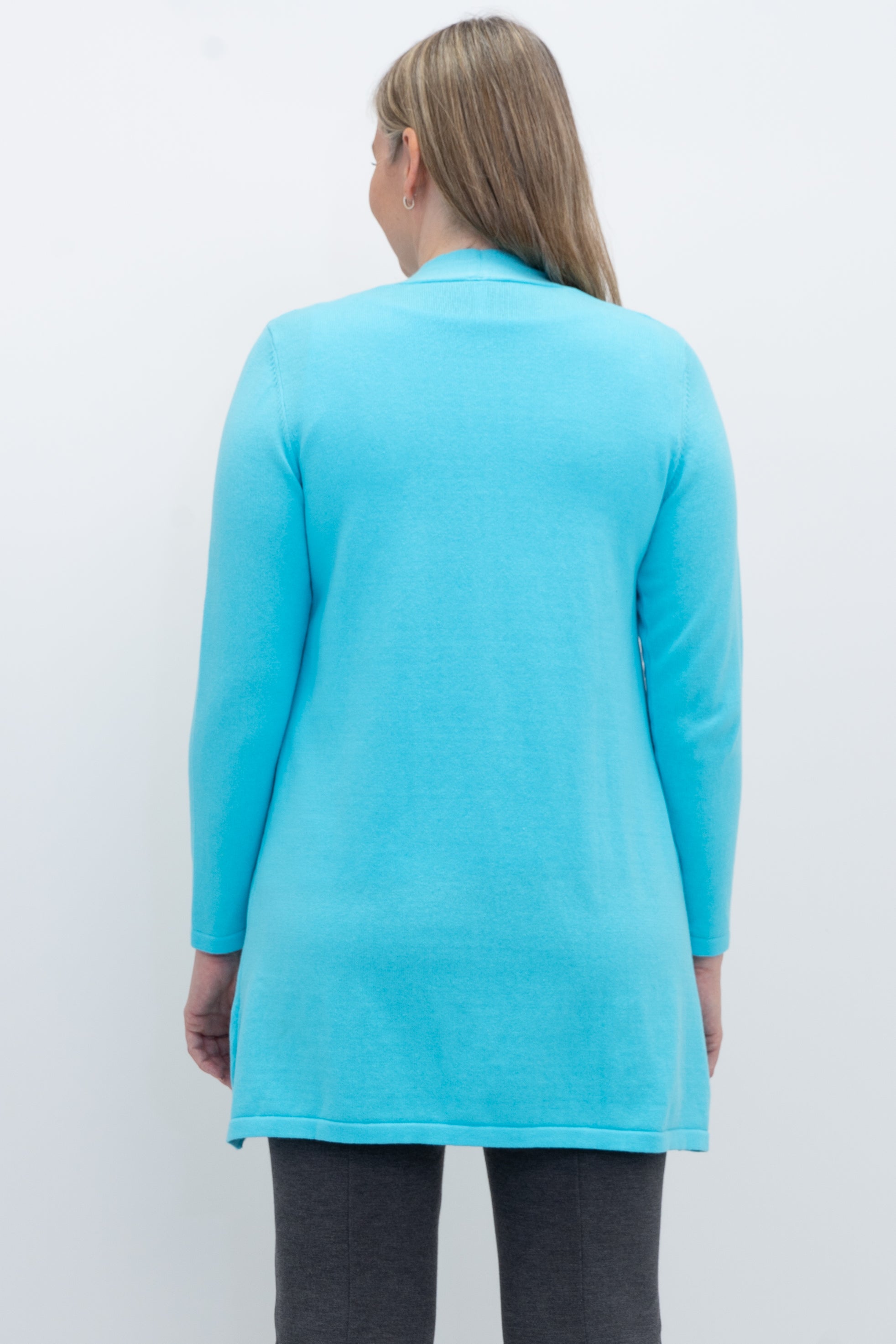 Justine Women's Turquoise Cotton Sweater - Soft & Comfortable Pullover for Casual Wear, Office & Fall Outfits