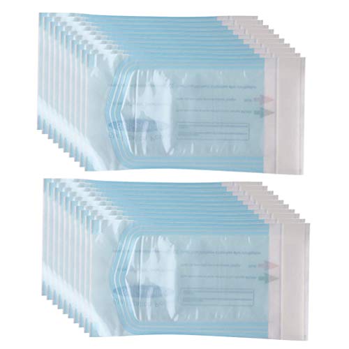 Exceart 200 Pcs Self Sealing Sterilization Pouches for Dental Tools, Tattoo Supplies & Cleaning Equipment - Small Size | Perfect for Tattoo Artists, Dentists & Medical Professionals to Safely Store Sterilized Instruments