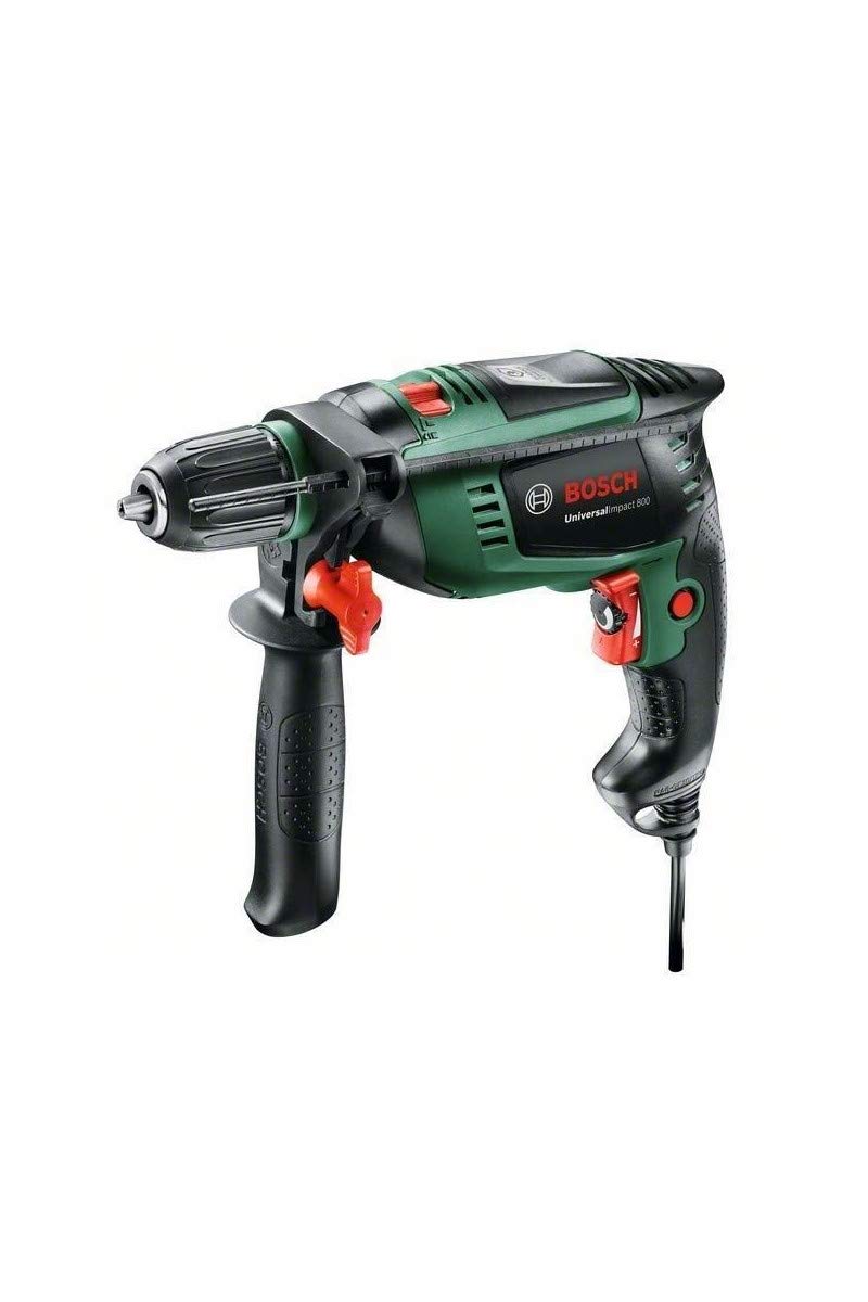 Bosch UniversalImpact 800 Hammer Drill - 800W Power Drill with Case - Perfect for DIY Projects, Home Renovations & Professional Construction Work