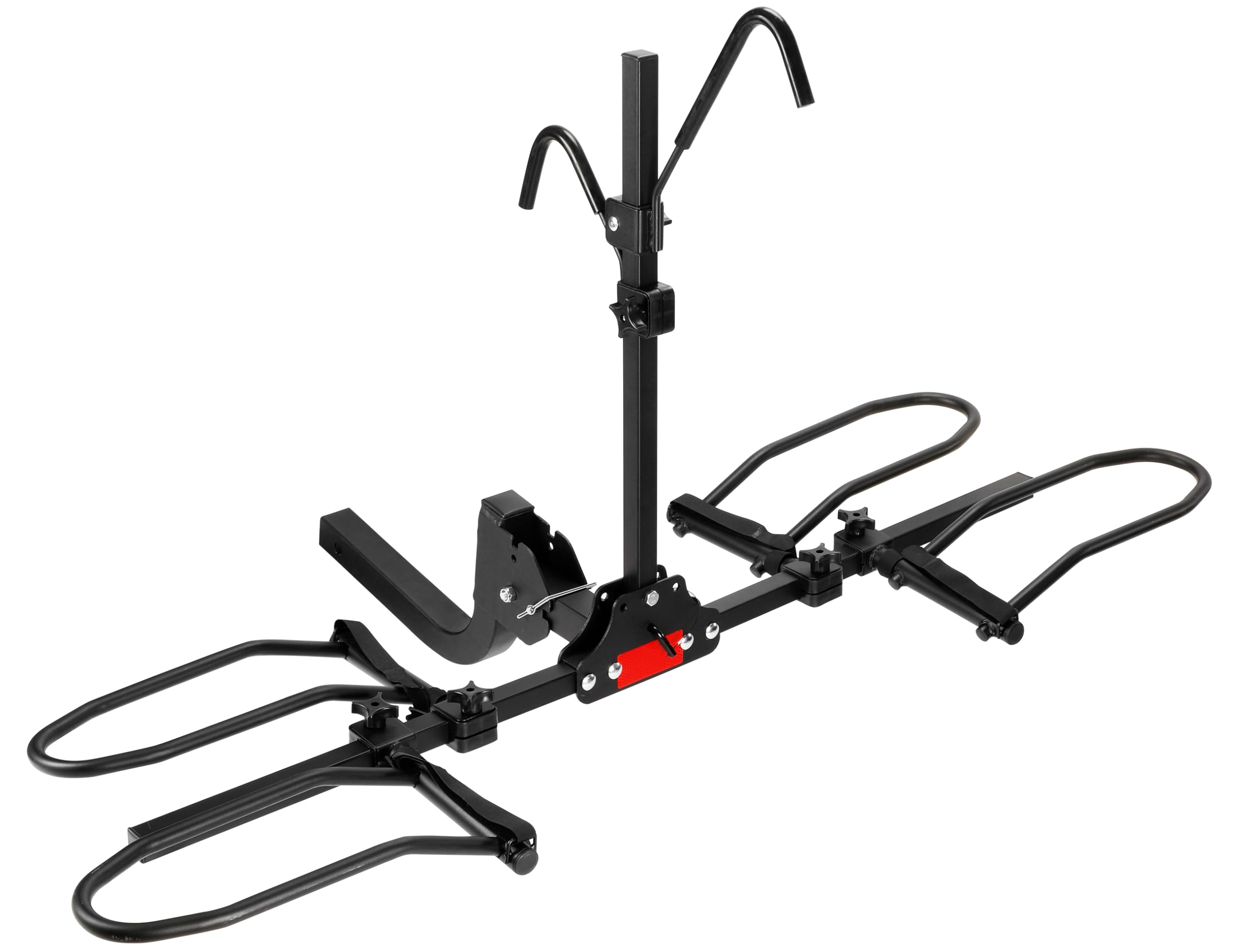 Rengue 2-Bike Hitch Bike Rack - Anti Wobble Smart Tilting Folding Design, 160 lbs Capacity for Standard/Fat Tire/Electric Bikes - 2-Inch Receiver - Perfect for Road Trips, Camping & Outdoor Adventures