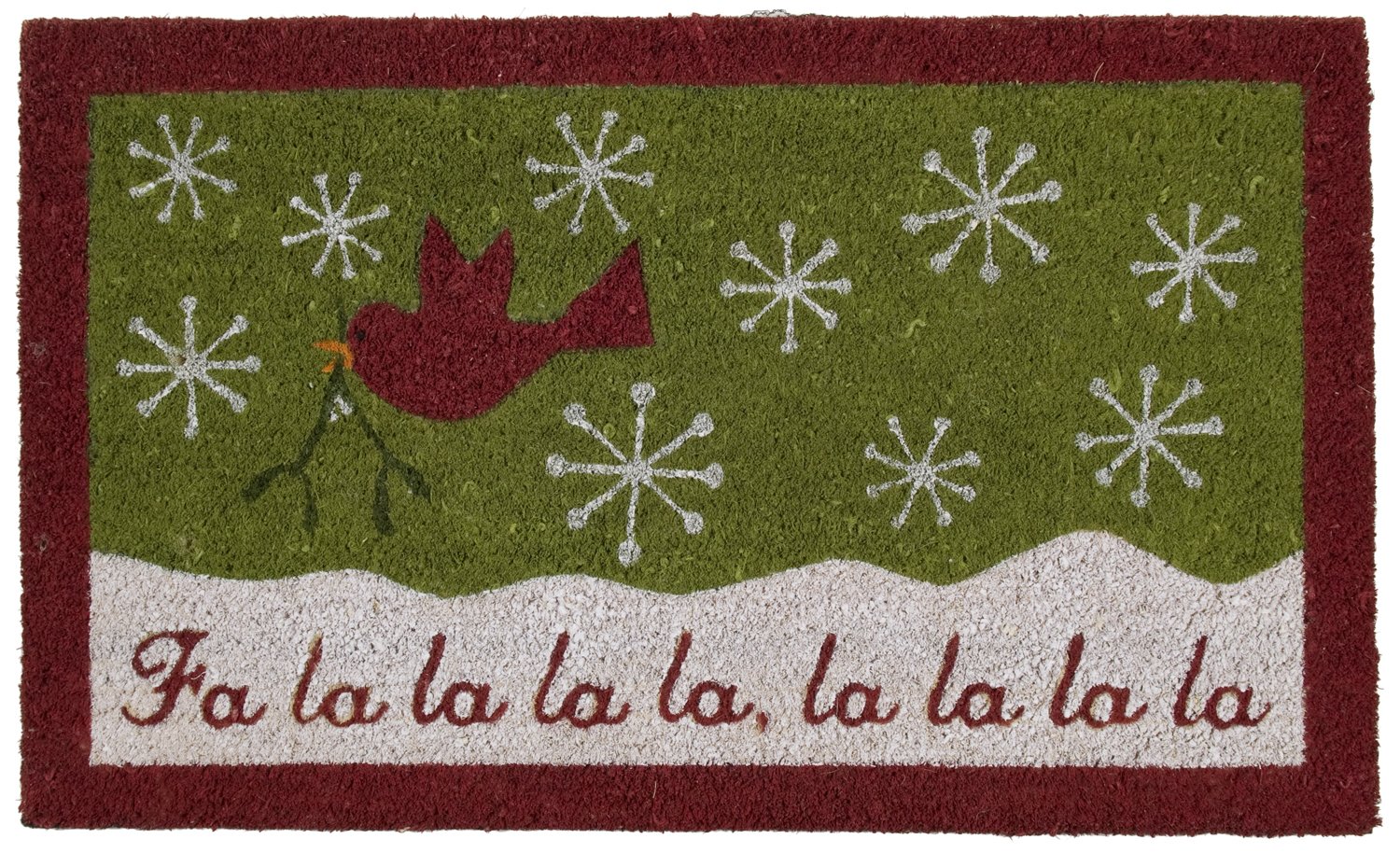Now Designs Holiday Doormat - Deck The Halls Christmas Welcome Mat for Front Door, Non-Slip Indoor/Outdoor Entryway Rug - Perfect for Holiday Home Decor & Seasonal Greetings