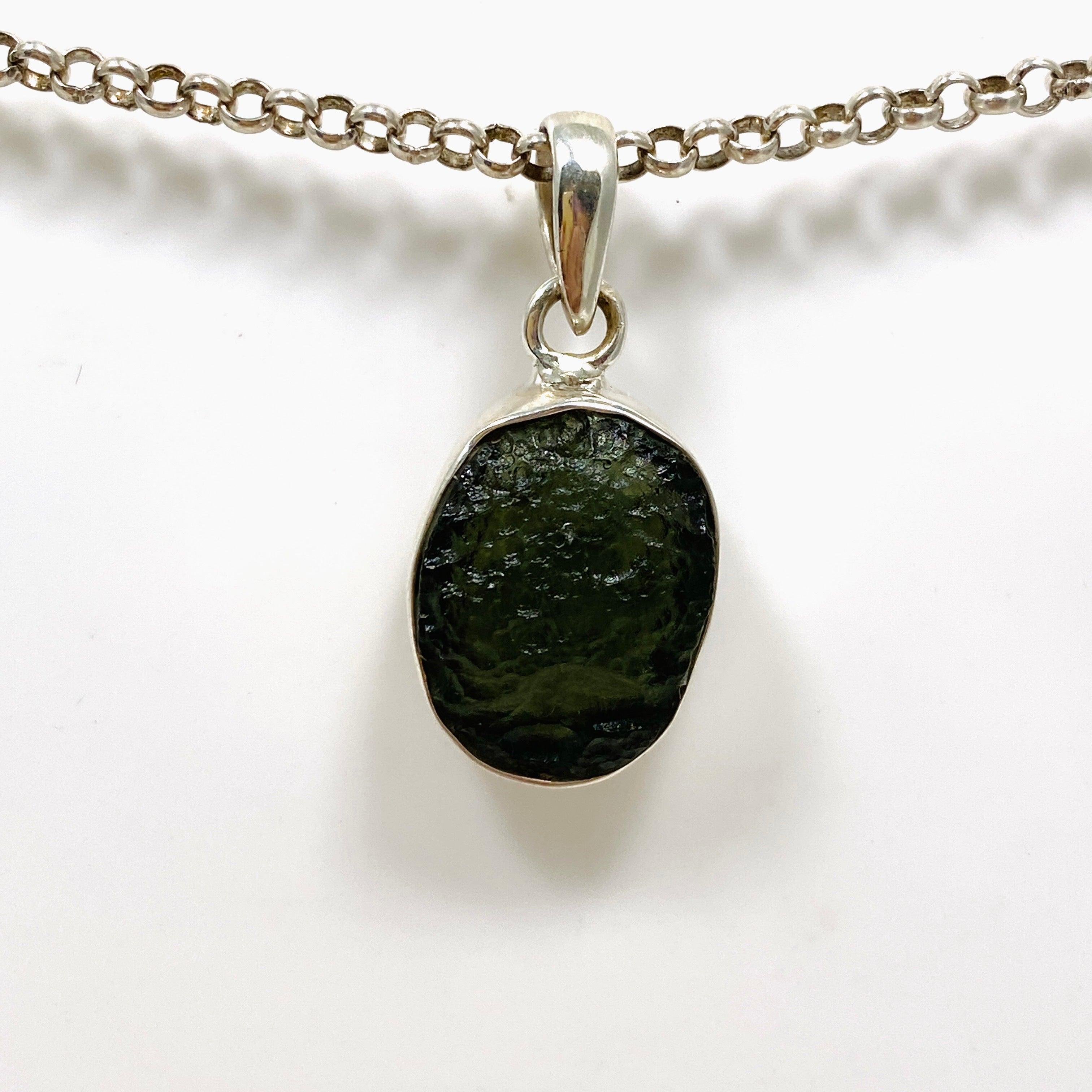 Natural Moldavite Pendant 4.25g Genuine Czech Meteorite Jewelry - Perfect for Spiritual Healing, Meditation & Energy Work