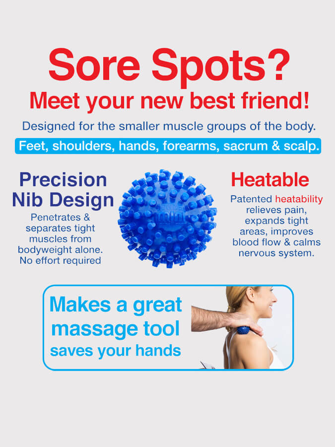 Dr. Cohen's Acuball Mini - Heatable Massage Ball for Muscle Relief & Pain Therapy - Perfect for Home, Office & Travel Use